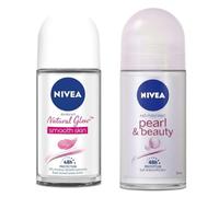 NIVEA 48H Smooth Skin And 24H Pearl & Beauty Roll On For Women, 50Ml