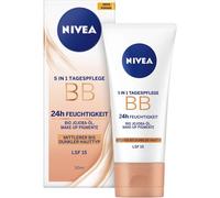 NIVEA 5-in-1 Day Cream BB 24h Moisture Medium to Dark Skin Type, 50 ml