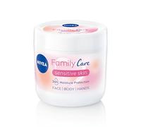 NIVEA Almond, Family Care Sensitive Moisturising Cream, Body Cream for Dry Skin, Sensitive Skin Moisturiser with Natural Almond Oil, Suitable for the Whole Family, 450 ml (Pack of 1)