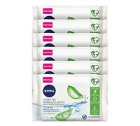 NIVEA Aloe Vera 100% Plant Fibre Makeup Remover (6 x 25 Pieces), Face Remover for All Skin Types, Biodegradable Cleansing Wipes - Pack of 150