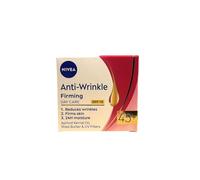 NIVEA Anti-Wrinkle and Firming Day Cream (50ml), Moisturiser for 45+ Skin, With Shea Butter, Apricot Kernel Oil, and SPF for Enhanced Daily Skin Care