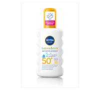 NIVEA SUN Kids Protect & Sensitive Spray (200ml) Sunscreen Spray with SPF 50+, Kids Suncream for Sensitive Skin, Immediately Protects Against Sun Expo