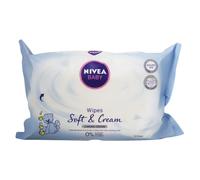 Nivea Baby Soft & Cream Wipes 63's With Caring Cream, 0% Parabens & Colorants