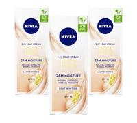 Nivea BB Cream – Bio Jojoba Oil & Minerals – 5-in-1 Moisturizer SPF 20 – Light, Pack of 3 (50 ml)