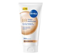 NIVEA BB Tinted Moisturiser, SPF 15, Medium, 50ml, with Jojoba Oil, Evens Skin Tone & Covers Imperfections