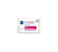 NIVEA Biodegradable Cleansing Wipes Dry Skin, 40 Count