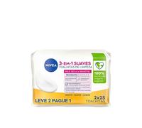 Nivea Biodegradable Gentle Cleansing Wipes Dry/Sensitive Skin 2x25