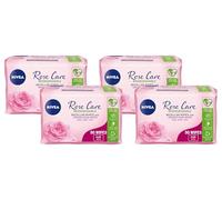 NIVEA Biodegradable Rose Care Cleansing Wipes (50 sheets), Biodegradable Wipes Made with 100% Renewable Plant Fibres, Makeup Wipes with Organic Rose Water (Pack of 4)