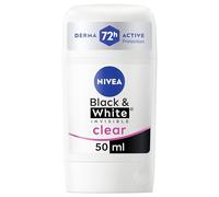 NIVEA Black & White Invisible Anti-Perspirant Stick (50ml), 72hr Anti-Sweat Deodorant Stick for Women, No Stains on Black and White Clothes