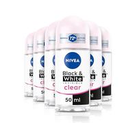 NIVEA Invisible Black & White Clear 48hr Anti-Perspirant Deodorant Roll-On 50ml