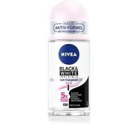 NIVEA Black & White Invisible Clear Roll-On Deodorant (50 ml), Antiperspirant w