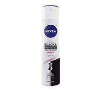 NIVEA Black & White Invisible Original Spray 6 Pack (6 x 200 ml), Feminine Care Stain Deodorant, Protect Skin and Clothing