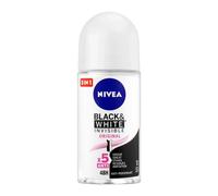 NIVEA Invisible Black & White Clear 48hr Anti-Perspirant Deodorant Roll-On 50ml