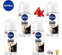 Nivea Black & White Invisible Ultimate Impact 48HR Deodorant 50ml (Set Of 4)