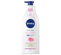 NIVEA Body Cream Pink and Argan Pump 500 ml, Body Cream for Normal and Dry Skin, Moisturising Body Cream with Argan Oil and Rose Fragrance