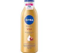 NIVEA Body Lotion Vital, Nourishing Body Cream for Mature Skin with Pomegranate, Macadamia Oil & NIVEA Deep Care Serum, Skin Cream for 72 Hours of Intensive Moisture (250 ml)