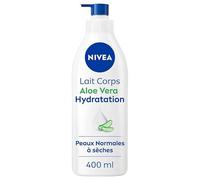 NIVEA Body Milk Aloe Vera Hydration 72h (1 x 400 ml) - Moisturising Milk with Pure Hyaluronic Acid - Cooling Body Moisturiser Body Cream for Normal to Dry Skin