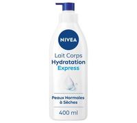 NIVEA Body Milk Hydration Express 72h (1 x 400 ml) - Body Milk with Pure Hyaluronic Acid - Body Care Fast Moisturising - Nourishing Serum for Normal Skin