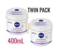 NIVEA Body Repair Care Cream Sensitive Moisturising Twin Pack 400ml dry skin