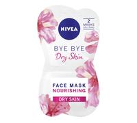 NIVEA Bye Bye Dry Skin Nourishing Face Mask Pack of 24 (48 x 7.5ml masks), Hydrating Masks with Almond Oil and Honey Extract, Skin Care Essentials