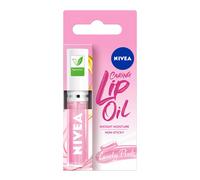 NIVEA Candy Pink Lip Oil (5.5ml), Moisturised Lips With 100% Natural Oils Including Jojoba Oil, Long Lasting and Non-Sticky Lip Gloss