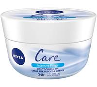 Nivea Care Intensive Care Cream for Body and Face Pack of 4 (4 x 50 ml) Moisture Cream Absorbs Quickly