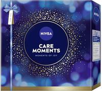 NIVEA Care Moments Gift Set, Gift for Women, Gift Box with Shower Gel (250ml), Shampoo (250ml), Body Lotion (400ml), Labello Lip Care (4.8g) and Toiletry Bag