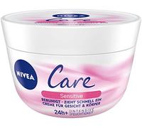 NIVEA Care Sensitive Body & Face Cream 3 x 200ml Jars