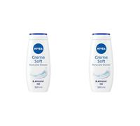 NIVEA Care Shower Creme Soft (250 ml) Caring Shower Body Cream Enriched with Almond Oil, Moisturising Shower Gel Body Wash, Skin Moisturiser with Mild Scent, Pack of 12