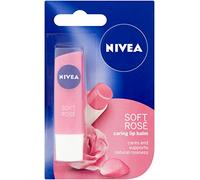 Nivea Caring Lip Balm, 4.8 g, Soft Rose, Pack of 12