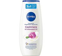 NIVEA Cashmere & Cottonseed Oil Shower Care (250ml), pH Neutral Body Wash with Vitamins & Precious Oils, Orchid Scent Moisturiser