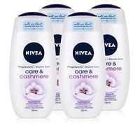 Nivea Cashmere Moments Shower Cream Oil Care and Shower Gel, 4 x 250 ml