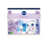 NIVEA Cashmere Soft Gift Set (6 Pieces), Relaxing and Refreshing NIVEA Gift Set Includes Shower Cream, Face Wash, Face Mask, Body Lotion and More, Gifts for Women