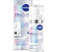 NIVEA CELLULAR Epigenetics Age Rewind Face Serum with Epicelline (30ml), Anti-Wrinkle Formula with Triple Hyaluronic Acid, Age Rewind Effect Hydrating Serum for Firmer Skin