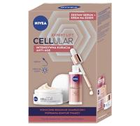 NIVEA CELLULAR Expert Lift Anti-Wrinkle Day Face Cream & Lifting Serum Set with Hyaluronic Acid and Bakuchiol, 50 + 30 ml