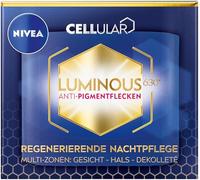 NIVEA LUMINOUS630 Anti-Pigment Spot Night Cream, Nourishing Face Cream Against Age Spots, Night Cream with Highly Effective Thiamidol, Regenerating Night Cream (50 ml)