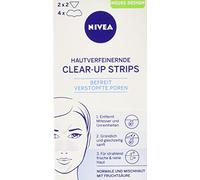 NIVEA Clear-Up Strips, Skin Refining and Blackhead Removal, Nose, Forehead and Chin, 1 Pack (1 x 4 Nose Strips, 2 x 2 Forehead/Chin Strips)