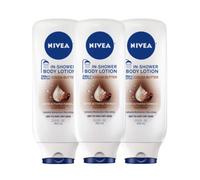 NIVEA Cocoa Butter In-Shower Body Lotion - Non-Sticky For Dry to Very Dry Skin - 13.5 oz. Bottle (Pack of 3)