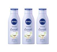 NIVEA Oil in Lotion, Coconut and Monoi Oil, 400ml, 24h Deep Moisture, Normal to Dry Skin