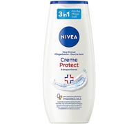 NIVEA Cream Protect Shower Care (250ml), Body Wash with Vitamins and Precious Oils, Shower Cream with Dexpanthenol for Dry and Sensitive Skin