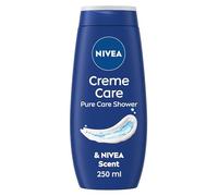 NIVEA Crème Care Shower Cream (250 ml) Caring Shower Body Cream Enriched with Almond Oil, Moisturising Shower Gel Body Wash with Vitamin C, E