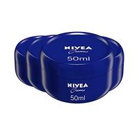 NIVEA Crème Pack of 4 (4 x 50 ml), Moisturising Skin Cream,Intensively Caring Face Cream, All Purpose Body Cream for the Whole Family