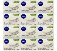 NIVEA Creme Soft Care Soap Bar 100g - 12 Pack