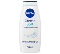 NIVEA Creme Soft Caring Shower Gel, 750 ml | Moisturising Body Wash with Almond Oil, Skin Protecting Formula with Vitamins C and E, Gentle Care for Soft, Healthy Skin