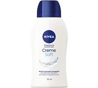 NIVEA Creme Soft Mini Shower Gel (50 ml), Delicately Scented Shower Gel with Velvety Soft Foam, Silky Cream Shower with Valuable Almond Oil