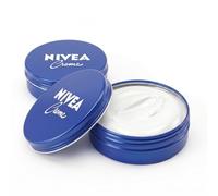 NIVEA Creme Tin 2 Pack (2 x 60ml) - Classic Moisturiser for Face, Hands and Body - Travel Size Hydrating Cream for Dry Skin - Unisex Daily Skincare Set - 80% Recycled Aluminium Packaging