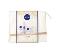 Nivea Daily Essentials Caring Skin Set with Cosmetic Bag 4 Piece