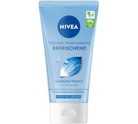 Nivea Daily Wash Scrub, Refreshing, Exfoliating without Microplastics with Vitamin E for Deep Pore Facial Cleansing, Refreshing Face Scrub for Normal Skin and Combination Skin (150 ml)