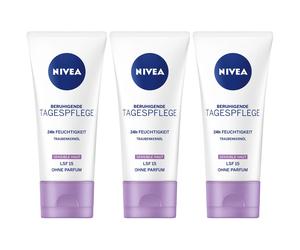 Nivea Day Cream Essentials Moisturizing And Sensitive 50 Ml 3 Pack