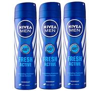 Nivea Deo for Men Spray Antiperspirant, Fresh Active , 150ml by Nivea